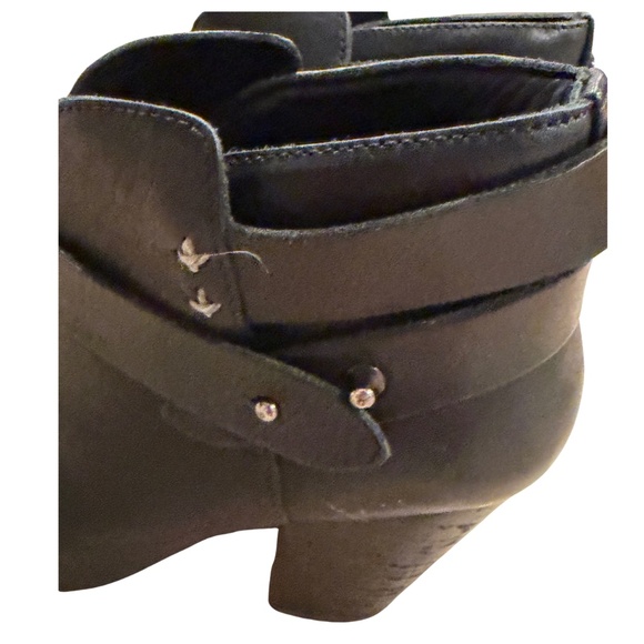 RAG & BONE Ankle Booties Women's Harrow Cap Black Leather 37.5 - US 7.5 - Picture 4 of 7